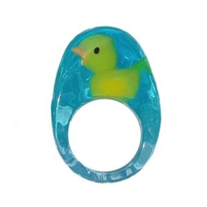 Charming Yellow Duck Rings Cute Duck Rings Finger Band Suitable for Various Finger Sizes and Styles