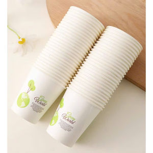 Combo 50 Ly giấy dùng 1 lần tiện lợi 235ml Paper Cup cốc giấy 180ml chịu nhiệt an toàn tiện dụng thân thiện với môi trường