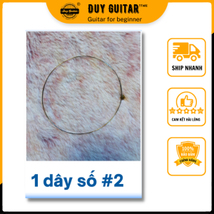 1 Dây đàn guitar phím lõm 1 dây lẻ dùng cho guitar thùng vọng cổ - Duy Guitar Store Sale rẻ dưới 49k