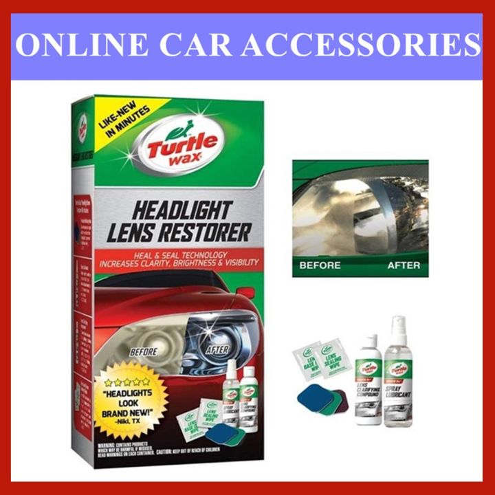 Turtle Wax T240 Headlight Lens Restorer Kit Lazada