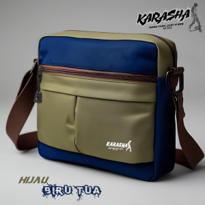 Tas selempang pria dewasa kekinian distro casual trendy karasha slingbag cowok
