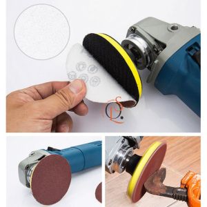 PAKET 10 pcs Amplas Bulat Velcro + 1 pcs Dudukan amplas 4 inch SEMUA UKURAN