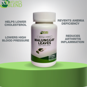 MALUNGGAY LEAVES MORINGGA OLEIFERA BY NATURES BLEND 100 CAPSULES