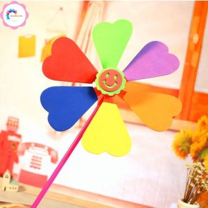 [HCM][DIY DIY TOYS] Chong Chóng Đồ Chơi Tự Làm Cho Bé - SOHANEI FAM - Chong Chóng Nhựa EVA 5 Màu Đồ Chơi Thú Vị Cho Bé Mẫu Giáo