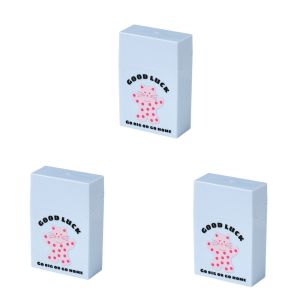 BIANPU 3Pcs Rectangular Shape Plastic Storage Box Flip-top  Cards Storage Box Portable Dustproof Small Card Holder for Storing Jewelry