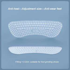 1Pair Upgrade Silicone Heel Stickers Heels Grips for Women Men Anti Slip Heel Cushions Non-Slip Inserts Pads Foot Heel Care Protector