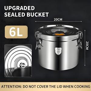 304 Stainless steel rice bucket storage container insect proof moisture-proof food storage