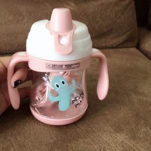 แก้วหัดดื่มเด็กเล็ก tritan สเตป1 ความจุ 270ml. แถมแปรงล้างหลอดทุกกล่อง #ร้านรุ้งจิปาถะ