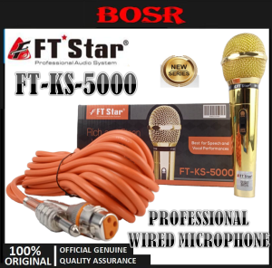 NEW FTstar FT-KS-5000 Heavy Duty Quality FTstar FT- KS-5000 Wired Microphone ( Original FT- KS5000)