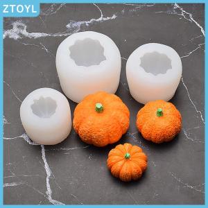 ZTOYL 3D Mini Pumpkin Shape Silicone Mold Halloween Party Decoration Fondant Mousse Handmade DIY Chocolate Cake Mold Washable