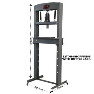 Upgraded Thickness 32Ton Heavy Duty Hydraulic Shop Press Machine Car Repair Bearing Disassembly Workshop