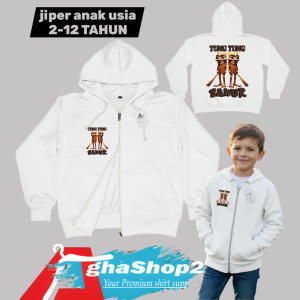 JAKET ZIPPER SWEATER HOODIE ANAK ANAK TUNG TUNG TUNG SAHUR JAKET ZIPPER ANAK TUNGTUNG SAHUR