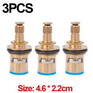 3Pcs Replacement Faucet Valve Core Universal Brass Tap High Temperature Resistance Valve Core Kitchen Bathroom Sink Accessory