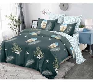 Cardar Proyou  7-in-1 With Comforter 2Tone  cardar full getah keliling cardar murah Quilt and bedding set size King Queen Single | Premium Cotton Bedding Set