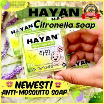 Hayan Anti Mosquito Soap for kids & all ages (For skin allergies insects bite Natural Scar Remover)
