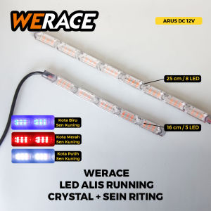 WERACE LED Alis Cristal Dan Ritting Harga Satuan 12Volt Hanya Untuk Motor
