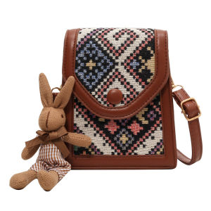 Women Shoulder Bag Fashionable Small Square Crossbody Bag for Commuting with Coin Pocket Phone Key Holder