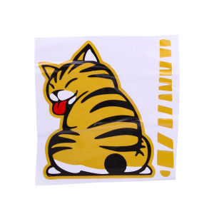 3D Car Rear Windshield Sticker Creative Cartoon Cat Cars Sticker Auto Exterior Accessories