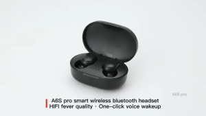 Mezone A6s Pro Wireless Headphone Bluetooth Gaming Headset 5.0 Earphone Two-way Talk Fast Charging HIFI Earbuds Touch Control With Microphone Waterpoof For OPPO Vivo Samsung Android