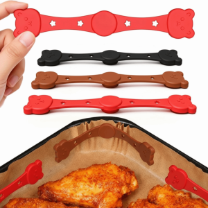 NOBLELYN Silicone Air Fryer s Cute Cat Shape Reusable ic Parchment Paper Holder Heat Resistant Air Fryer Baking Paper s Air Fryer Accessories