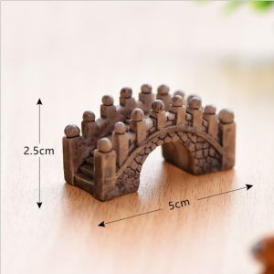 1pcs Aquarium Resin Bridge Bridge Landscape Ornament Pavilion Tree Fish Tank Decor