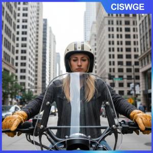 CISWGE Xe máy Đèn pha kính chắn gió gió làm lệch hướng kính chắn gió phổ quát cho hầu hết các mô hình