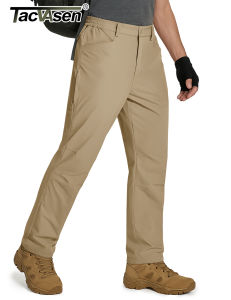 TACVASEN Mens Tactical Waterproof Work Fishing Straight Pants Lightweight Quick Dry Hiking Trousers Stretchy With Side Pockets2026