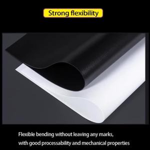 White / Black Double Side Frosted PP Plastic Sheet 100~300mm Model Sheet DIY Model Material Thickn 0.3/0.4/0.5/0.6/0.8/1/1.5/2mm