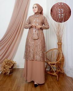 Gamis cinderella / dress muslimah / cardigan / gamis pesta / gamis tulle mutiara / dress ceruty / bisa cod / gamis free masker