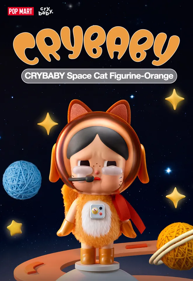 POP MART CRYBABY Space Cat Figurine-Orange | Lazada Singapore