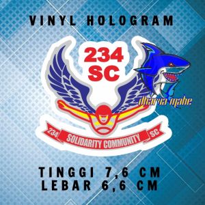 234 SC 234 MC 234 SOLIDARITY COMMUNITY SC STIKER 234 SC STIKER 234 SC HOLOGRAM