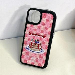 YUMMY CAKE PUZZLE WOOL KNIT CASE BACK SOFT BLUDRU CASE IP 15PROMAX 15PRO 15 14PROMAX 14PRO 14 13 PROMAX 13 PRO 13 12 PROMAX 12 PRO 12 11 PROMAX 11 XSMAX XR X XS