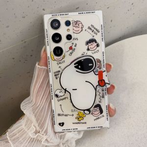 Snoopy Cute Cartoon With Stands Shockproof Cases for Samsung S25Ultra S23Ultra S22Ultra S24Ultra S25Plus S24Plus S23Plus S22Plus Note20 Note10 S25Edge S25FE S21FE S20FE S23E S24FE A17 A07 A56 A36 A26 A16 A06 A55 A35 A15 A05s A54 A34 A24 A14