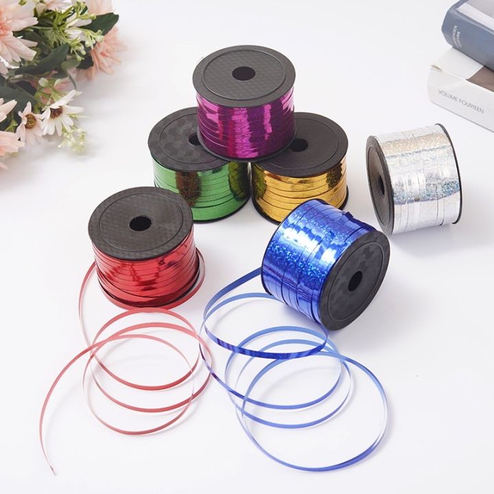 HONG STORES Laser Ribbon balloon String curling ribbon birthday party