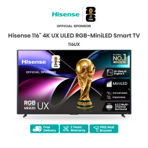 Hisense 116 inches UX 4K ULED RGB-MiniLED Smart TV (116UX)