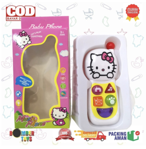 MAINAN ANAK MUSIC HANDPHONE EDUKASI BABY SUARA SONG KADO TELEPHONE