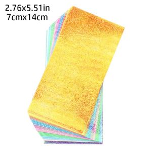 AKZDXE 50 Sheets Single-sided Handmade Material Stationery Supplies Square Folding Papers DIY Accessories Glittering Origami Paper Scrapbooking Decoration
