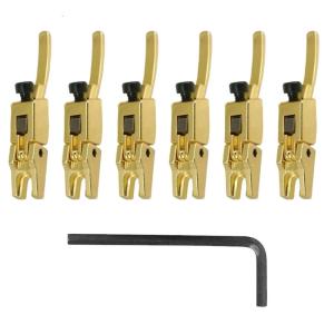 6 chiếc guitar điện Ngựa đàn Tremolo yên ngựa guitar điện kim loại khóa chuỗi yên ngựa con Lăn CầU Tremolo yên ngựa