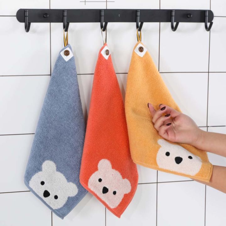 RBI9RXEL Bath Cute Newborn Baby Cartoon Bear Kids Saliva Towels ...