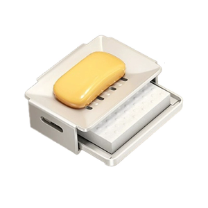 Modern Aluminum Soap Holders with Drainages Holes Waterproof Rustproof Bathroom Storage Solution for Shower Countertops