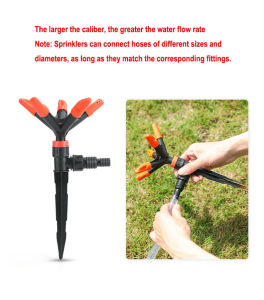 Kebidumei Vòi sen hình ngũ giác xoay 360 ° vòi phun nước tự động để tưới hoa rau