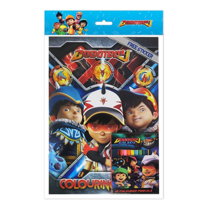 Boboiboy Elemental Fusion Coloring Book With Color Pencil Set | Lazada
