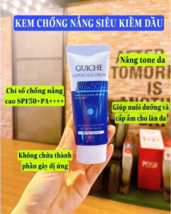 Kem Chống Nắng Phổ Rộng Guiche Nature Sun Cream 60ML SPF 50+ PA++++