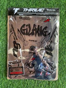 DECAL STIKER HONDA CRF 150 L SILVER CHROME SUPERMOTO FULL BODY BEBAS CUSTOM