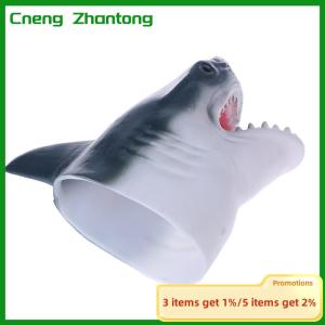 Cneng Shark Arm Glove Hand Puppet Toy Soft Rubber Shark Glove Interactive Toy