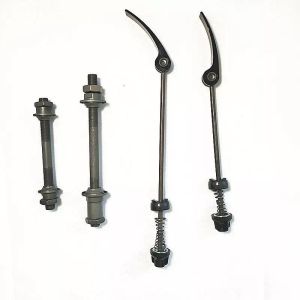 Bộ trục rỗng trước sau xe đạp chất liệu thép