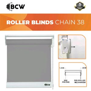 COD Seri BCWB Roll Blinds Headrail Tirai kain gulung Gorden modern Gordyn antik Penutup Jendela
