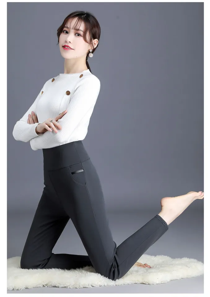 WOU&EY Plus Size Pant Summer High Waist Leggings for Women Stretch