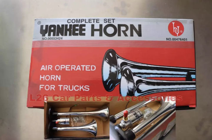 Complete Set Air Horn Airhorn Yankee YB-102 24v Truck Horn Bus Loud Horn |  Lazada PH