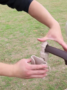 รถเข็นเด็กแบบ2 In 1แบบที่วางโทรศัพท์พร้อมตะขอคู่แท่นวางที่วางโทรศัพท์สำหรับการเดินทางประจำวัน